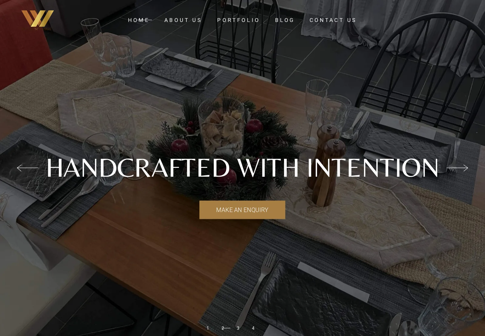 Wood &rsquo;n&rsquo; Things Ghana website &middot; live capture of the artisanal furniture homepage